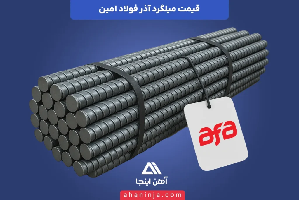 قیمت میلگرد آذر امین