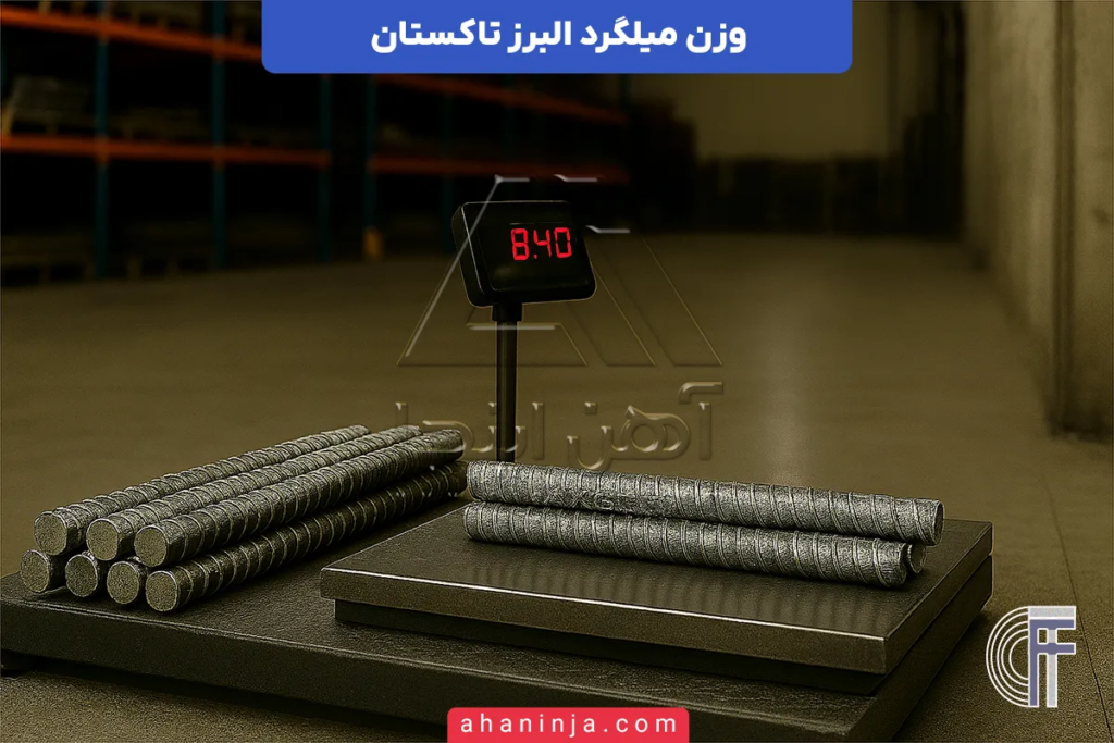 جدول وزن میلگرد البرز تاکستان + بررسی کامل وزن سایز های مختلف و نقش وزن در هزینه های پروژه 2 وزن میلگرد البرز تاکستان