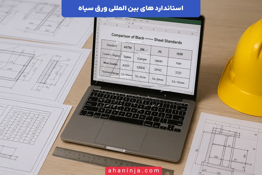 استانداردهای بینالمللی ورق سیاه + اهمیت آن در صنایع 3 استانداردهای بینالمللی ورق سیاه