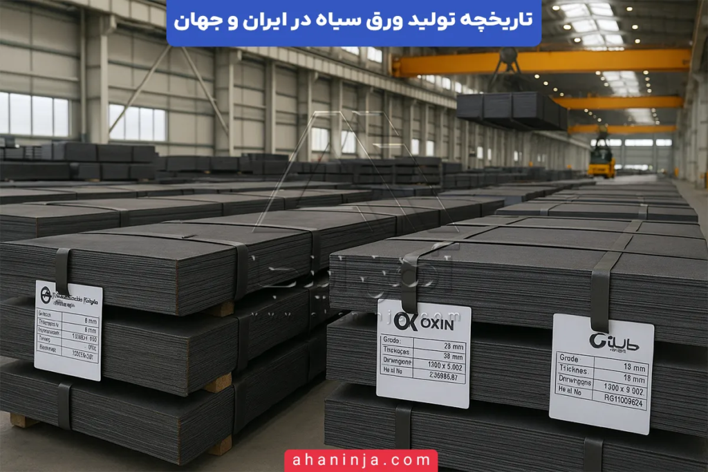 تاریخچه تولید ورق سیاه در ایران و جهان + هر آنچه که باید بدانید! 5 تاریخچه تولید ورق سیاه