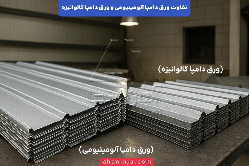 تفاوت ورق دامپا آلومینیومی و ورق دامپا گالوانیزه؛ ویژگی ها و کاربردهای هر یک 5 تفاوت ورق دامپا آلومینیومی و ورق دامپا گالوانیزه