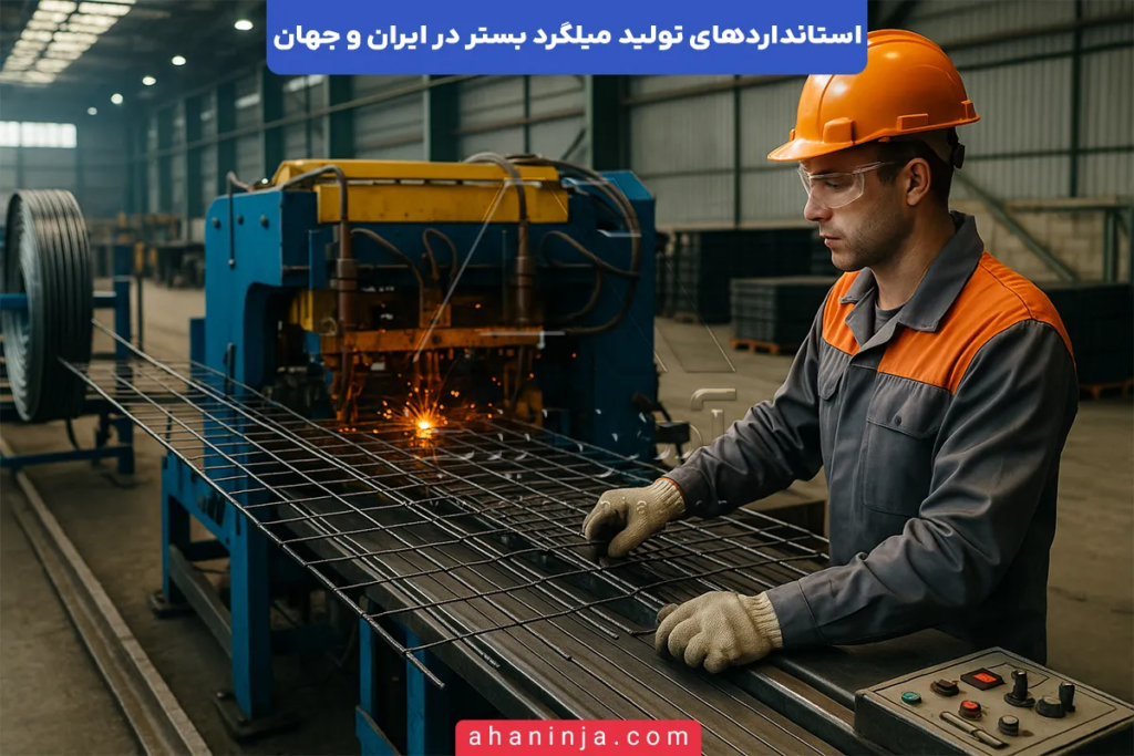 استاندارد های تولید میلگرد بستر در ایران و جهان 2 استاندارد های تولید میلگرد بستر