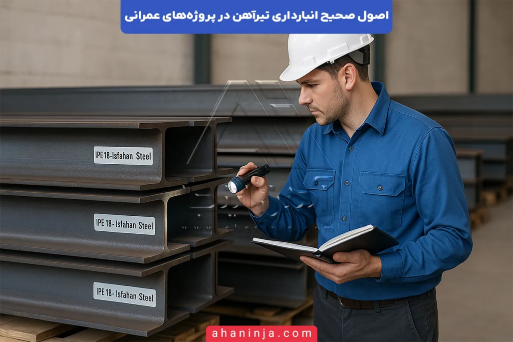 اصول صحیح انبارداری تیرآهن در پروژههای عمرانی + بررسی عمقی 4 انبارداری تیرآهن
