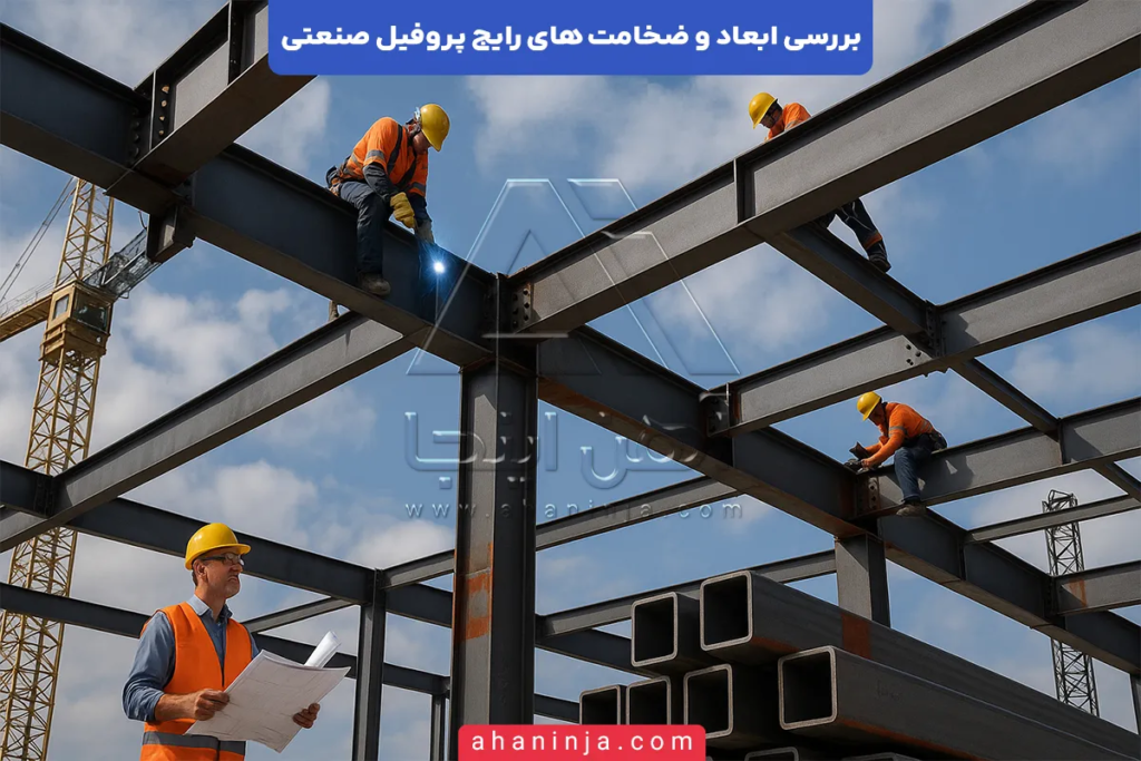 ابعاد و ضخامت های پروفیل صنعتی + راهنمای انتخاب 3 ابعاد و ضخامت های پروفیل صنعتی