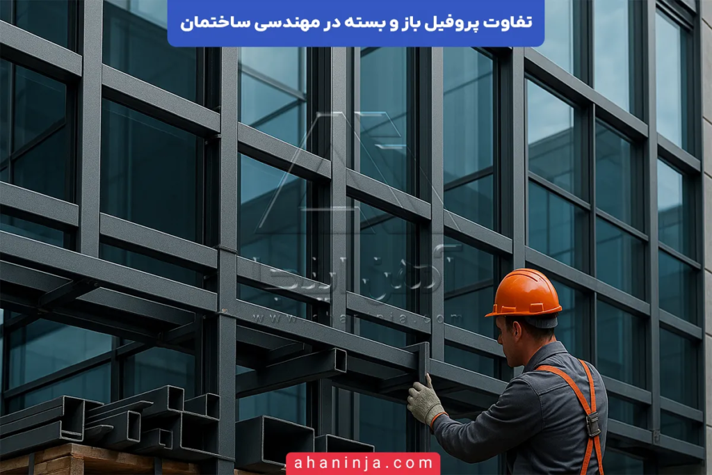 تفاوت پروفیل باز و بسته در مهندسی ساختمان + بررسی فنی 5 تفاوت پروفیل باز و بسته