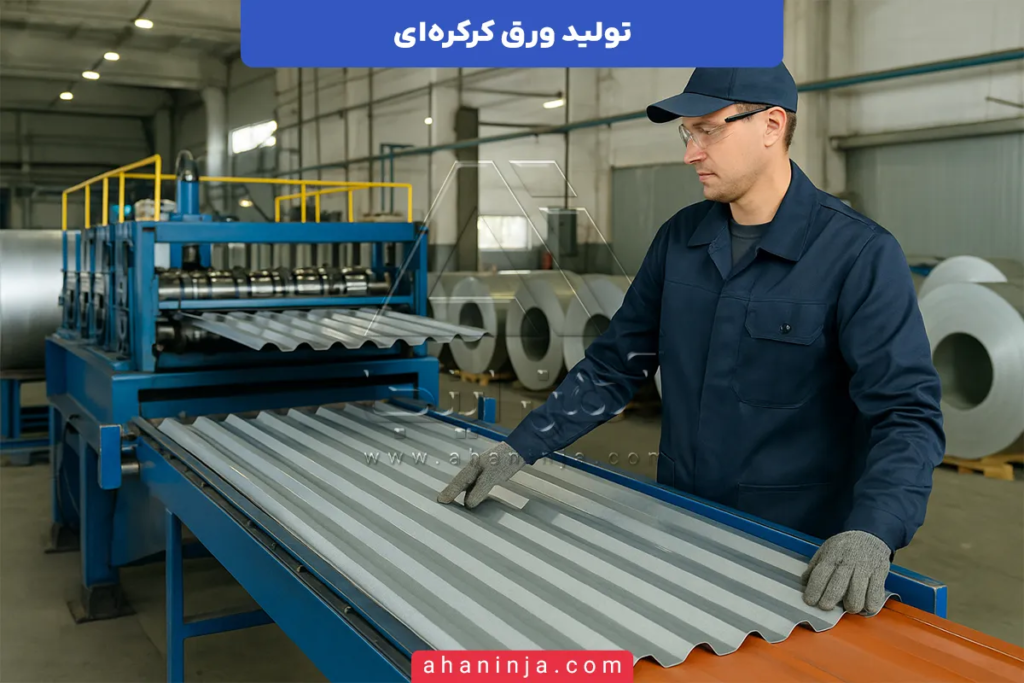 نحوه تولید ورق کرکره ای + مراحل و روش های تولید این ورق 3 تولید ورق کرکره ای