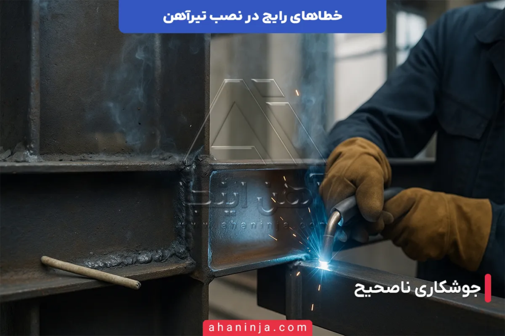 خطا های رایج در نصب تیرآهن + راه های جلوگیری از آن 4 خطا های رایج در نصب تیرآهن
