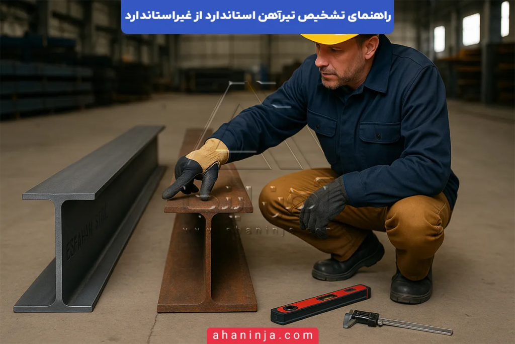 راهنمای تشخیص تیرآهن استاندارد از غیراستاندارد + روش های تشخیص سریع! 4 تشخیص تیرآهن استاندارد