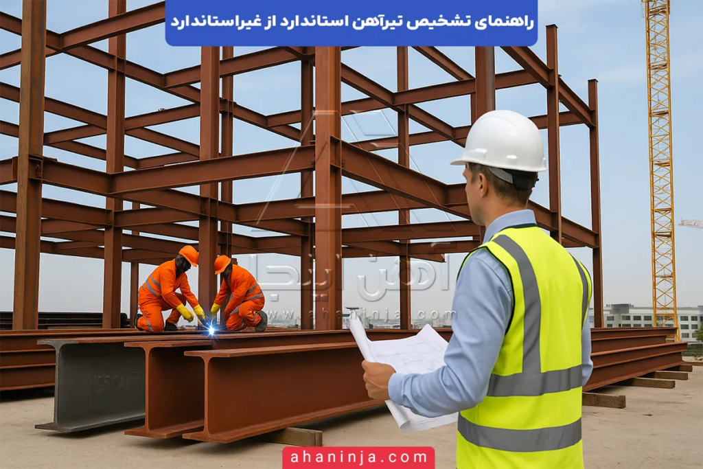 راهنمای تشخیص تیرآهن استاندارد از غیراستاندارد + روش های تشخیص سریع! 5 تشخیص تیرآهن استاندارد