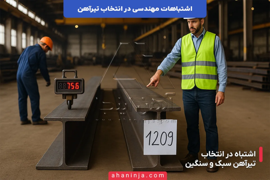 اشتباهات مهندسی در انتخاب تیرآهن + پیامد ها و راهکار ها 6 اشتباهات مهندسی در انتخاب تیرآهن