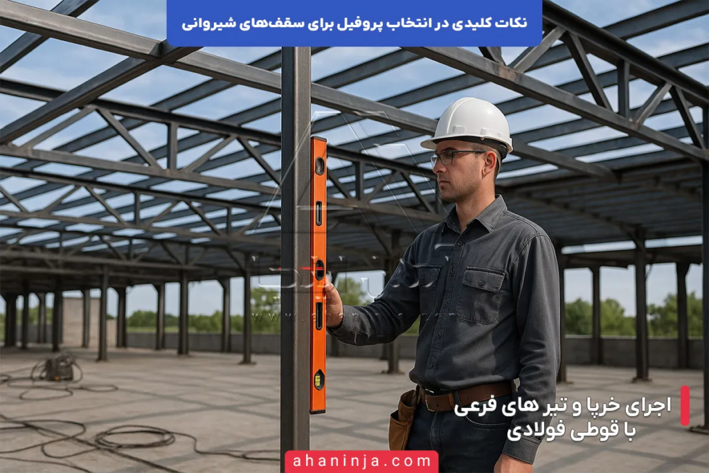 نکات کلیدی در انتخاب پروفیل برای سقف های شیروانی 5 نکات کلیدی در انتخاب پروفیل برای سقف های شیروانی