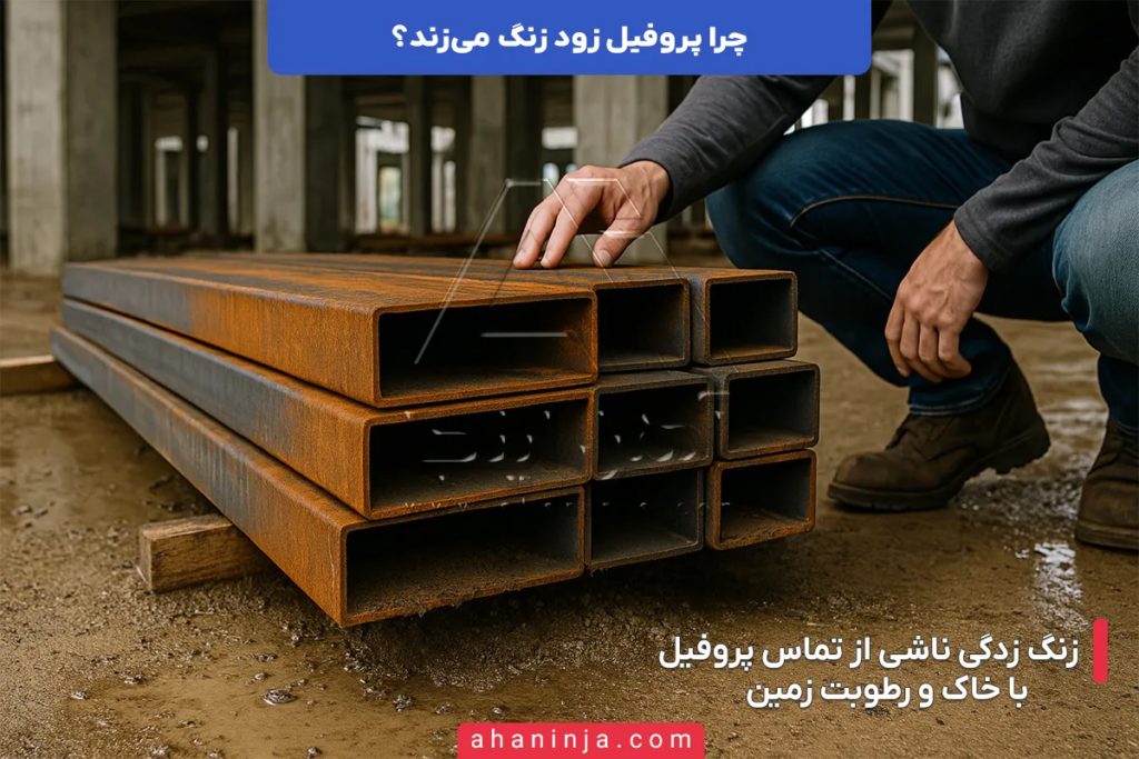 چرا پروفیل زود زنگ می زند؟ + راهکار های جلوگیری 5 چرا پروفیل زود زنگ می زند؟