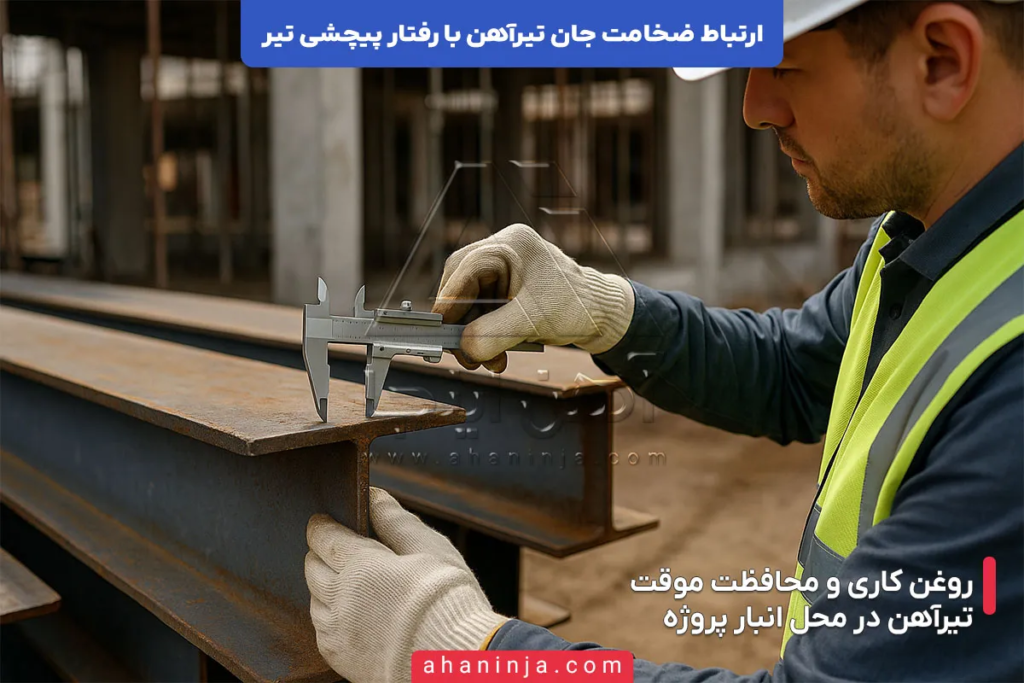 ارتباط ضخامت جان تیرآهن با رفتار پیچشی تیر + بررسی کامل 4 ارتباط ضخامت جان تیرآهن با رفتار پیچشی تیر