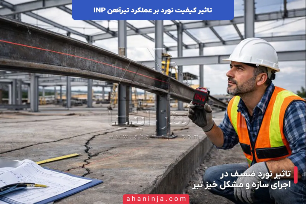 تاثیر کیفیت نورد بر عملکرد تیرآهن INP 4 تاثیر کیفیت نورد بر عملکرد تیرآهن INP