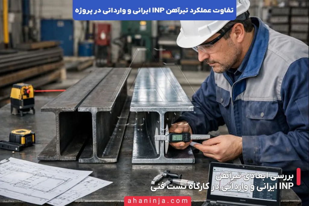 تفاوت عملکرد تیرآهن INP ایرانی و وارداتی در پروژه ها 5 تفاوت عملکرد تیرآهن INP ایرانی و وارداتی در پروژه ها