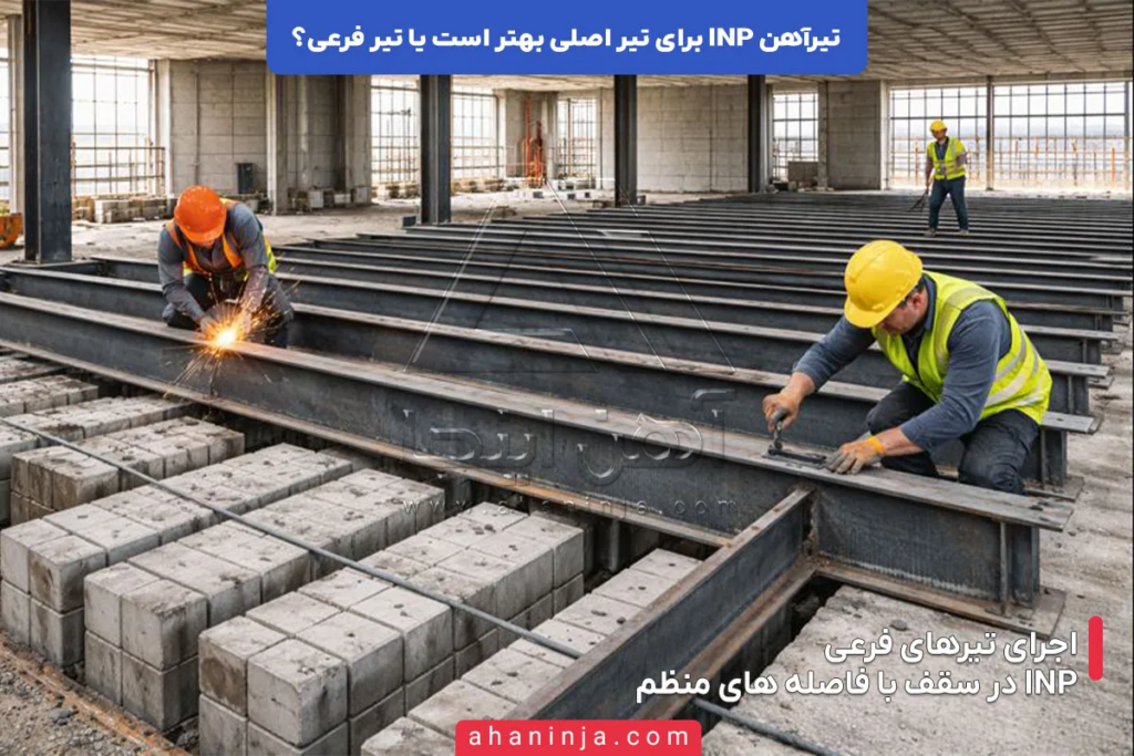 تیرآهن INP برای تیر اصلی بهتر است یا تیر فرعی؟ 6 تیرآهن INP برای تیر اصلی بهتر است یا تیر فرعی؟