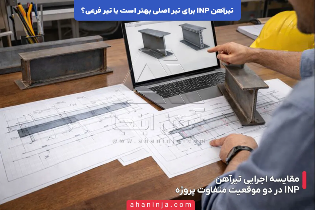 تیرآهن INP برای تیر اصلی بهتر است یا تیر فرعی؟ 7 تیرآهن INP برای تیر اصلی بهتر است یا تیر فرعی؟