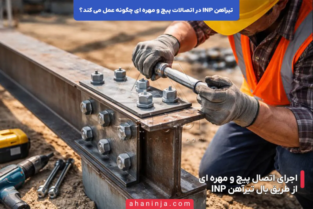تیرآهن INP در اتصالات پیچ و مهره ای چگونه عمل می کند؟ 4 تیرآهن INP در اتصالات پیچ و مهره ای چگونه عمل می کند؟