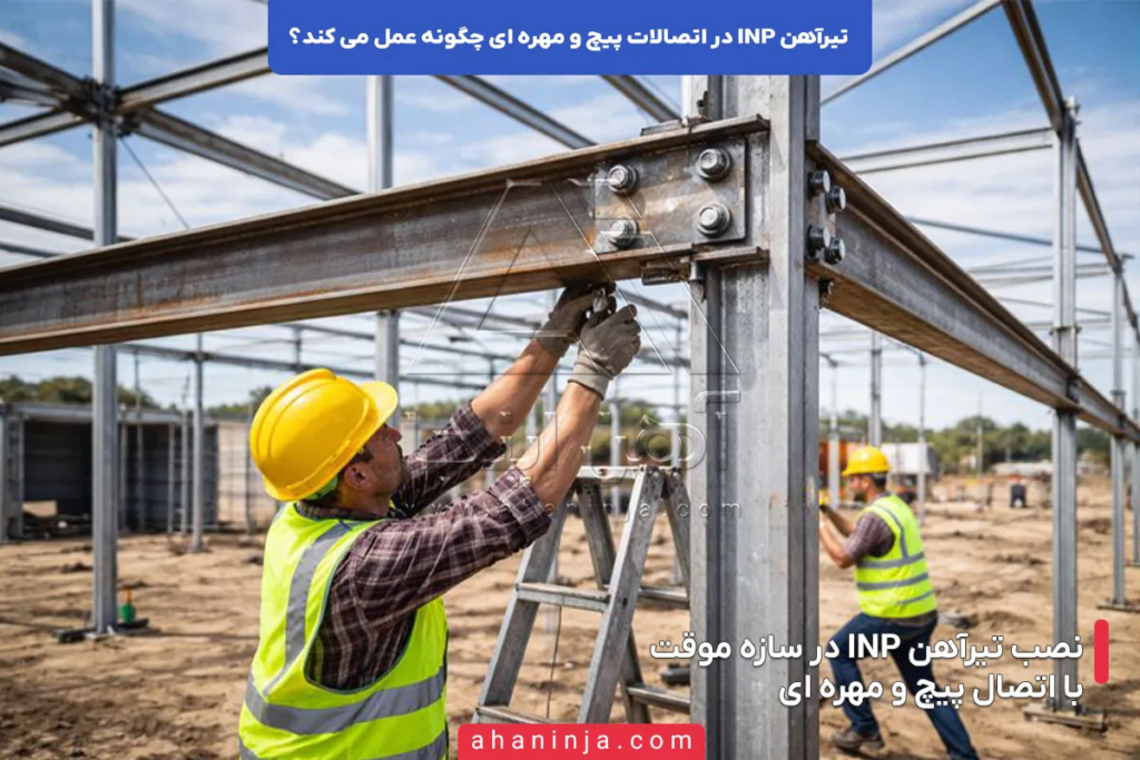 تیرآهن INP در اتصالات پیچ و مهره ای چگونه عمل می کند؟ 6 تیرآهن INP در اتصالات پیچ و مهره ای چگونه عمل می کند؟
