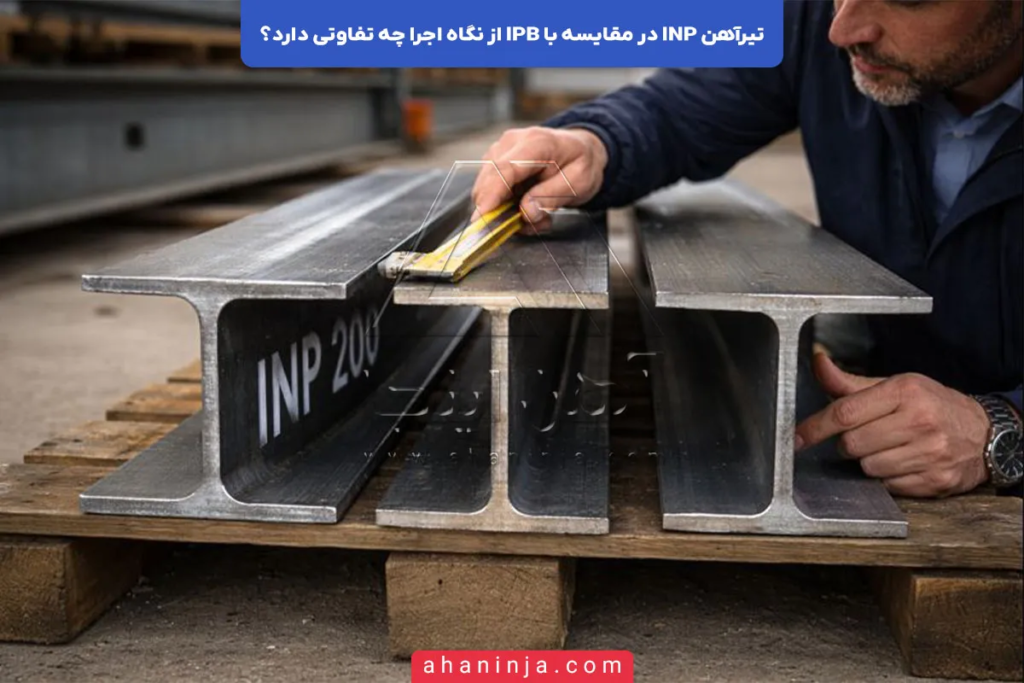 تفاوت اجرای تیرآهن INP و تیرآهن IPB در پروژه ها 7 تفاوت اجرای تیرآهن INP و تیرآهن IPB