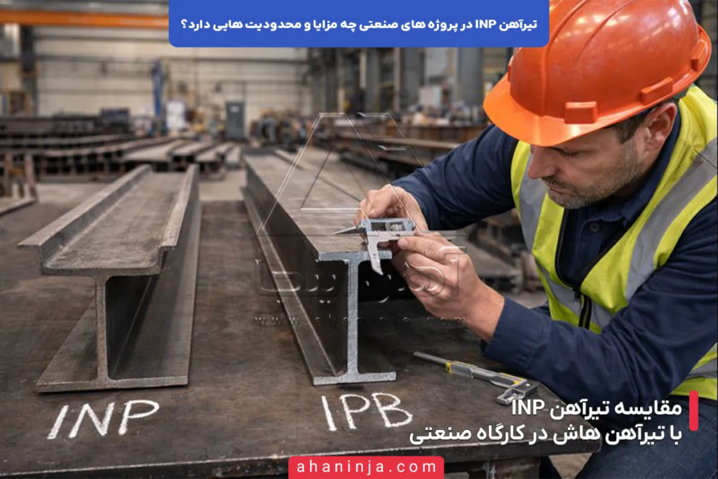 مزایا و محدودیت های تیرآهن INP در پروژه های صنعتی 5 مزایا و محدودیت های تیرآهن INP در پروژه های صنعتی