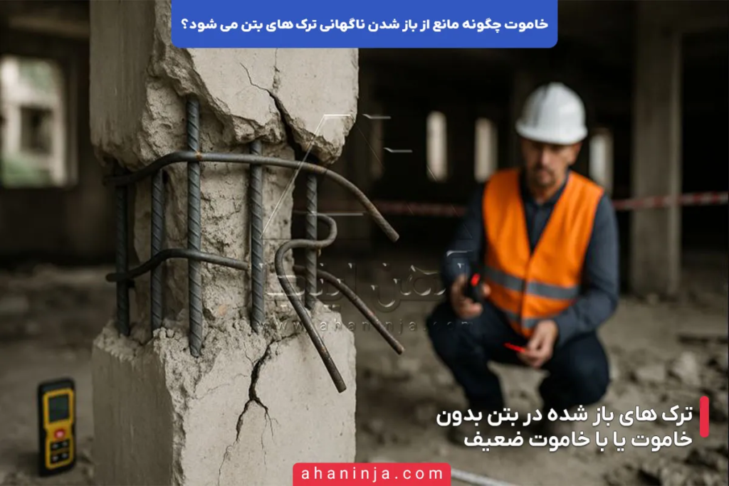 نقش خاموت در جلوگیری از باز شدن ترک های بتن 4 نقش خاموت در جلوگیری از باز شدن ترک های بتن