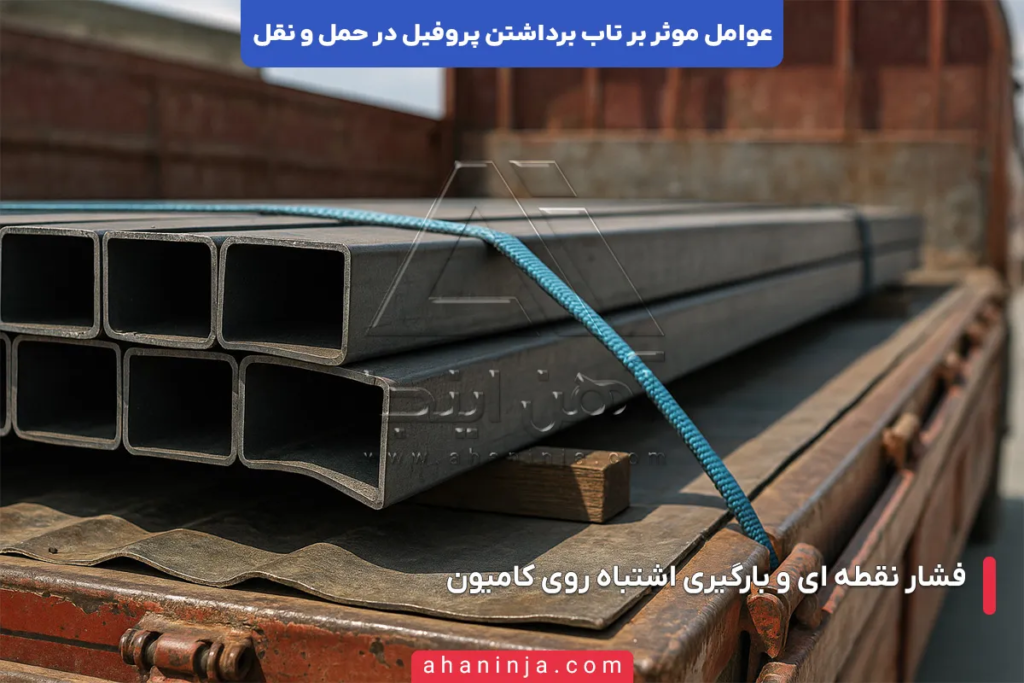 عوامل موثر بر تاب برداشتن پروفیل 4 عوامل موثر بر تاب برداشتن پروفیل