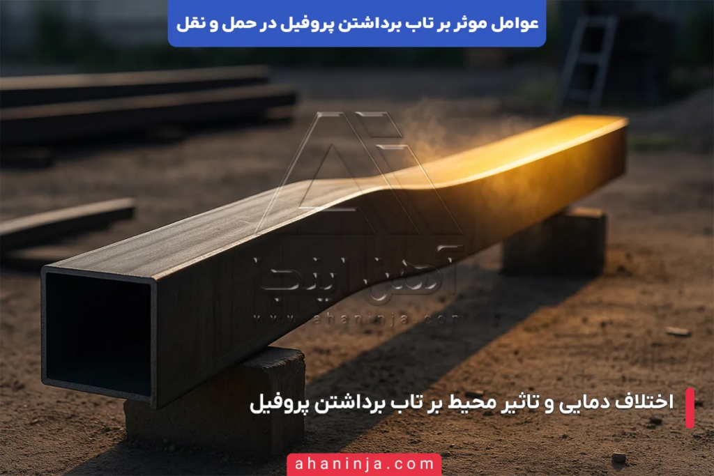 عوامل موثر بر تاب برداشتن پروفیل 5 عوامل موثر بر تاب برداشتن پروفیل