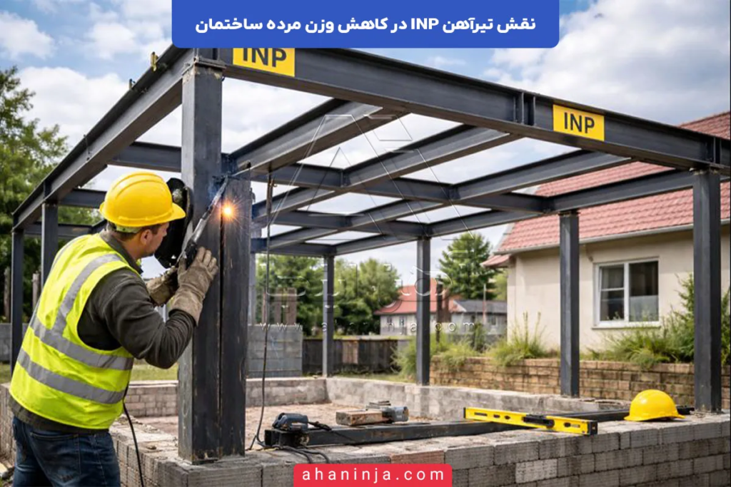 بررسی نقش تیرآهن INP در کاهش وزن مرده ساختمان 4 بررسی نقش تیرآهن INP در کاهش وزن مرده ساختمان