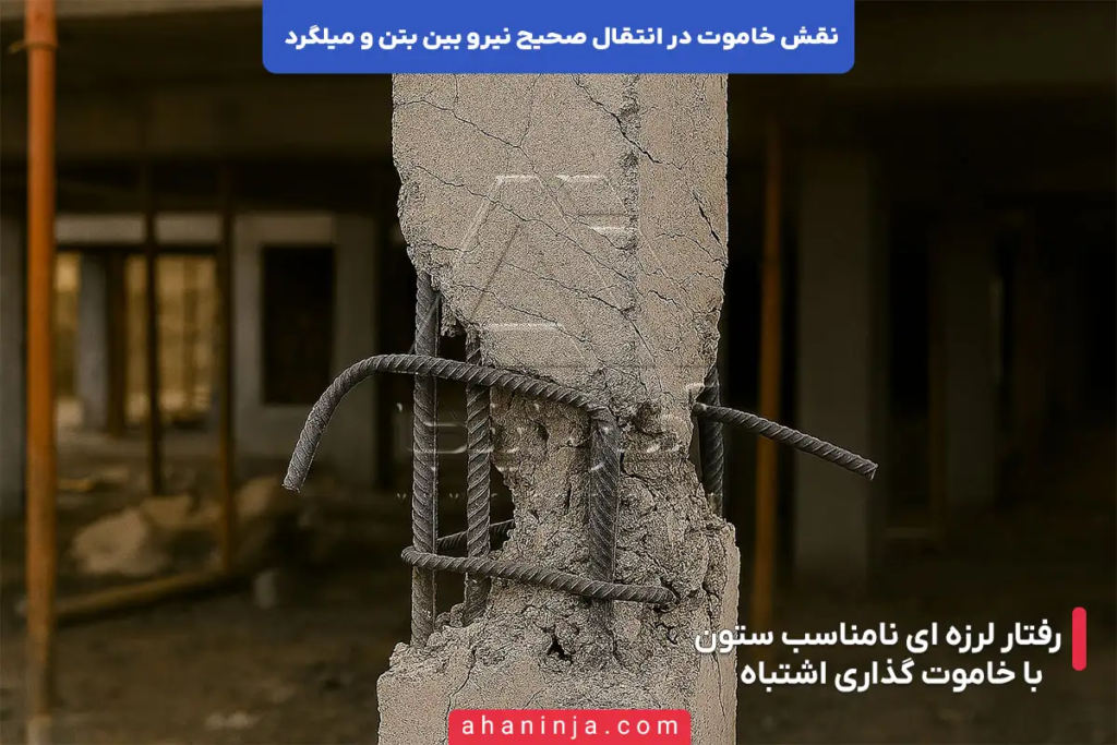 نقش خاموت در انتقال نیرو بین بتن و میلگرد 5 نقش خاموت در انتقال نیرو بین بتن و میلگرد