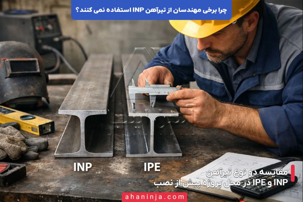 چرا برخی مهندسان از تیرآهن INP استفاده نمی کنند؟ + بررسی دلایل فنی و اجرایی 4 چرا برخی مهندسان از تیرآهن INP استفاده نمی کنند؟