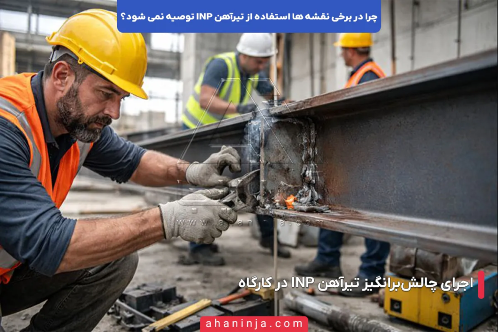 دلایل توصیه نشدن تیرآهن INP در برخی نقشه ها 4 دلایل توصیه نشدن تیرآهن INP در برخی نقشه ها