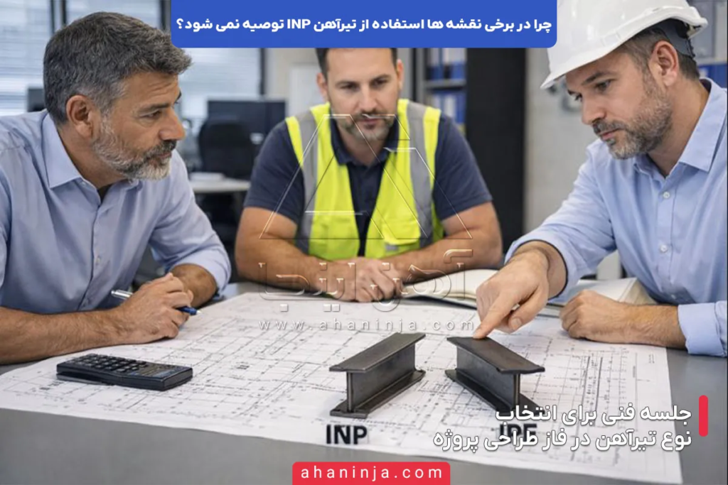 دلایل توصیه نشدن تیرآهن INP در برخی نقشه ها 5 دلایل توصیه نشدن تیرآهن INP در برخی نقشه ها
