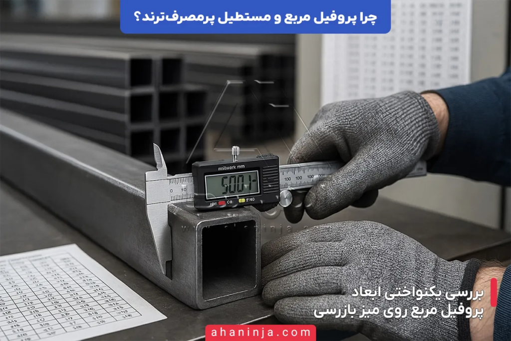 چرا پروفیل مربع و مستطیل پر مصرف ترند؟ + بررسی فنی 4 چرا پروفیل مربع و مستطیل پر مصرف ترند؟