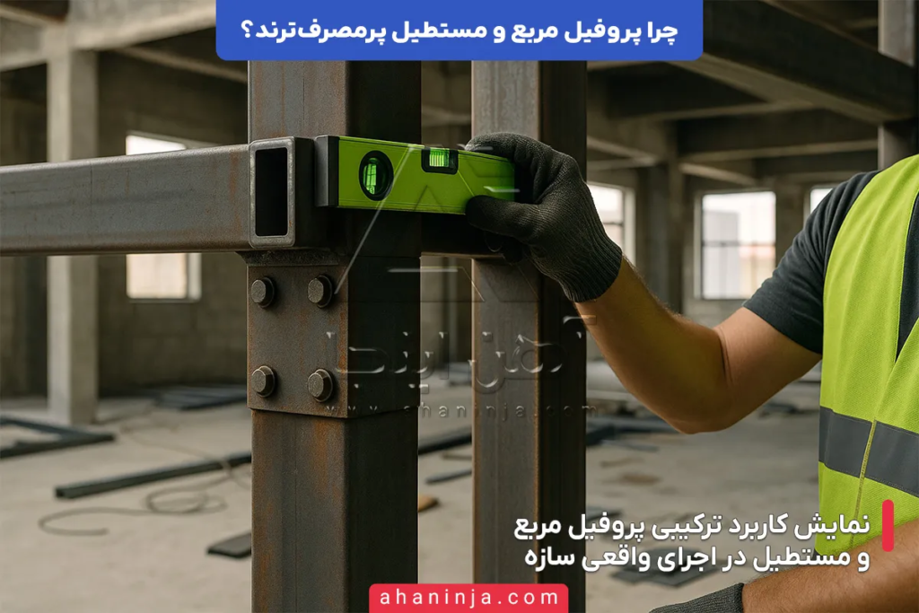 چرا پروفیل مربع و مستطیل پر مصرف ترند؟ + بررسی فنی 6 چرا پروفیل مربع و مستطیل پر مصرف ترند؟