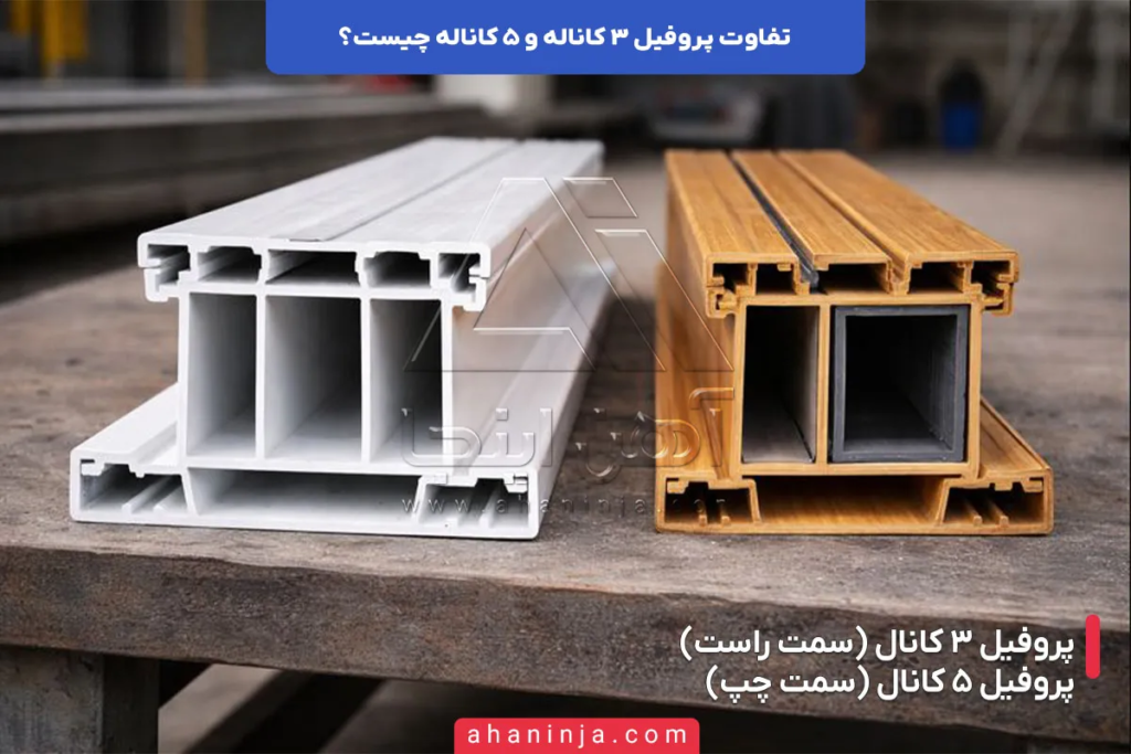 تفاوت پروفیل ۳ کاناله و ۵ کاناله چیست؟ 2 تفاوت پروفیل ۳ کاناله و ۵ کاناله