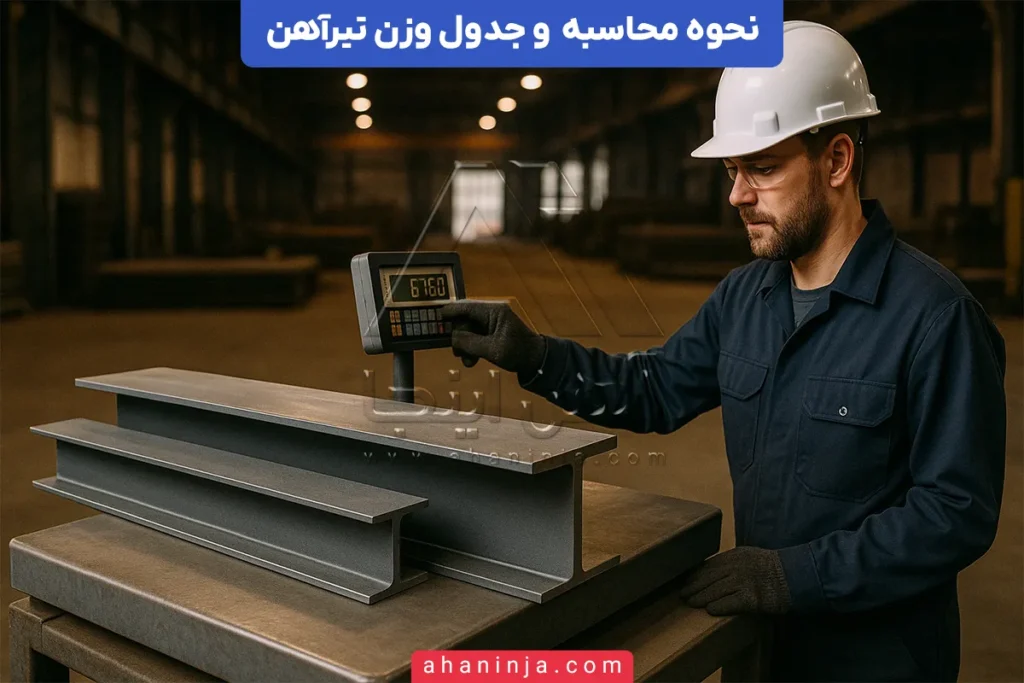 محاسبه وزن تیرآهن