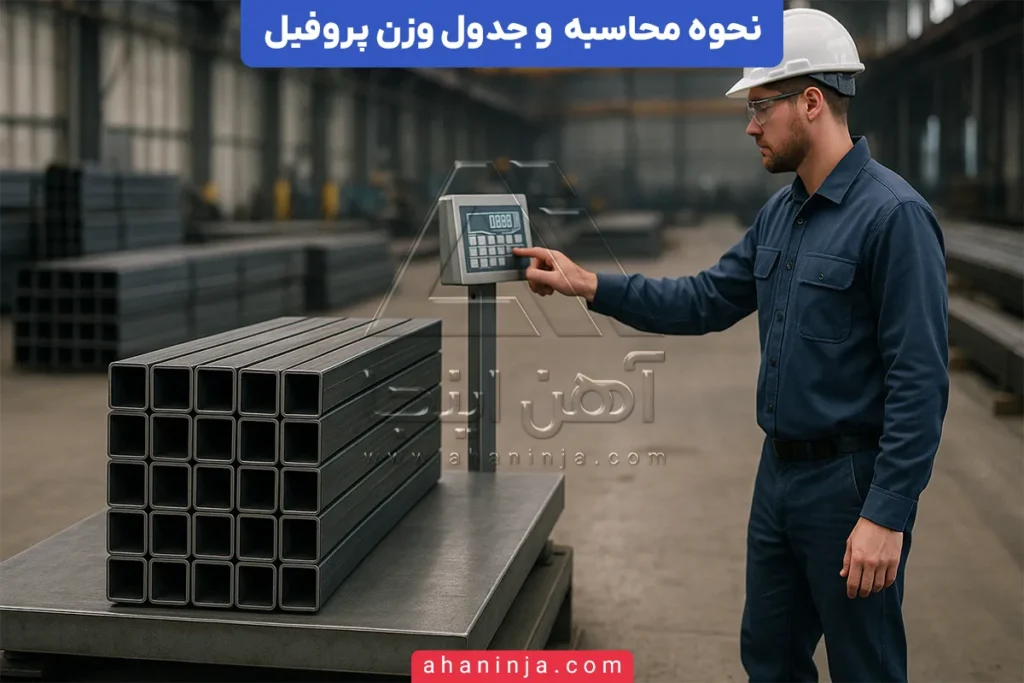 محاسبه وزن قوطی پروفیل
