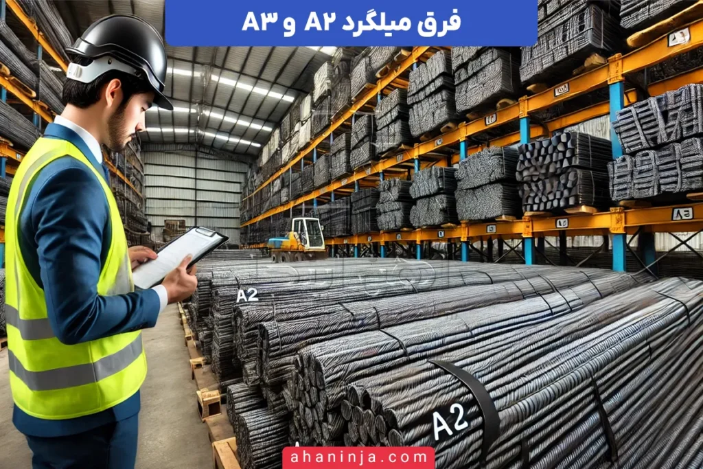 فرق میلگرد A2 و A3