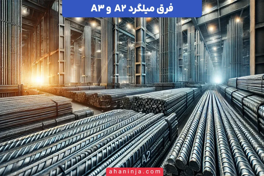 فرق میلگرد A2 و A3