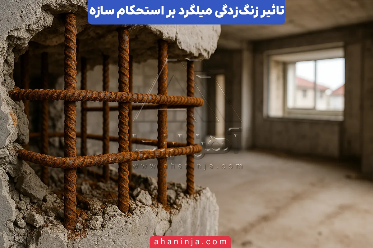 زنگ زدگی میلگرد چه تاثیری بر استحکام سازه می گذارد