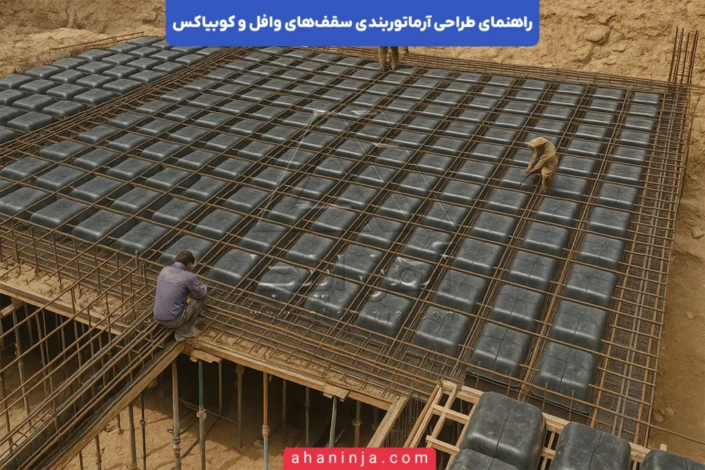 آرماتوربندی سقف وافل و کوبیاکس