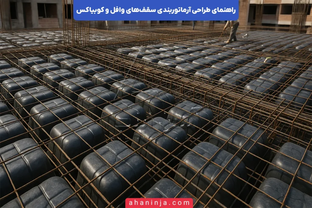 آرماتوربندی سقف وافل و کوبیاکس