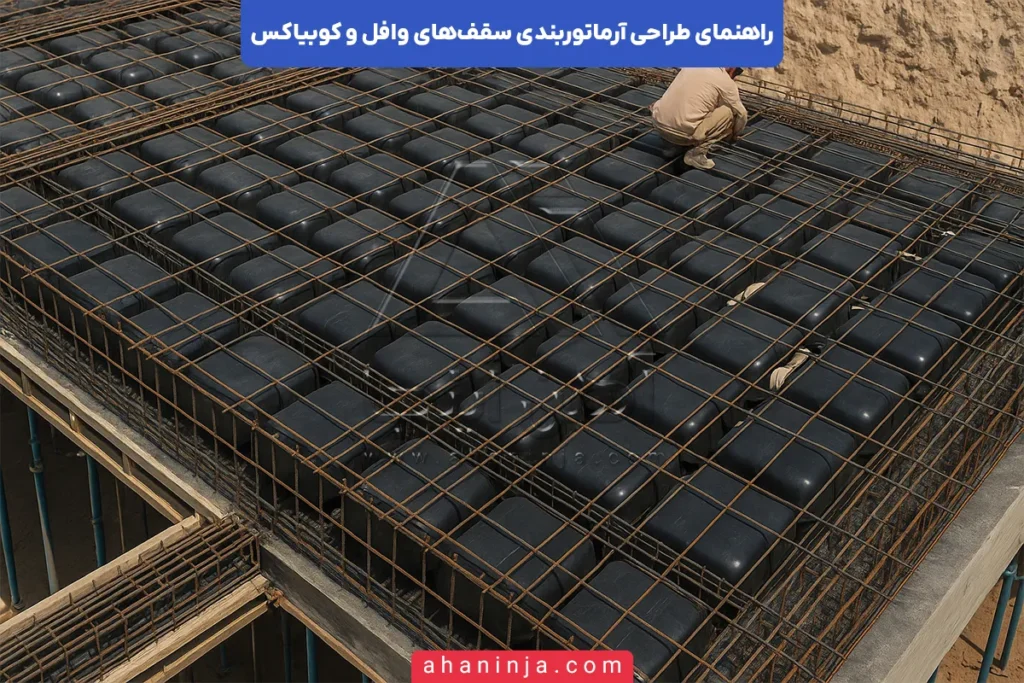 آرماتوربندی سقف وافل و کوبیاکس