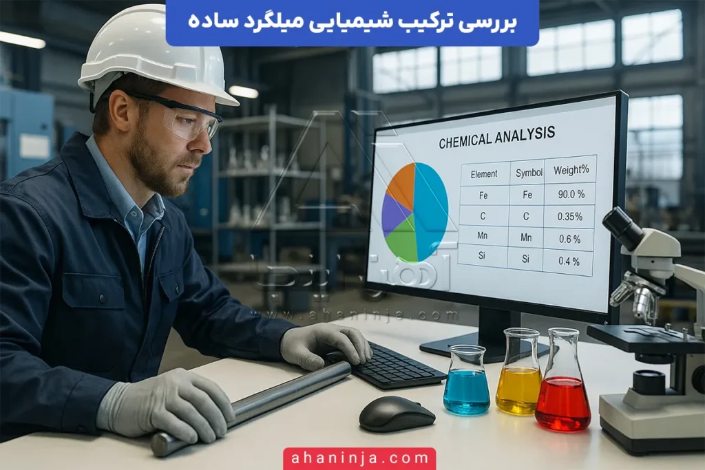 ترکیب شیمیایی میلگرد ساده
