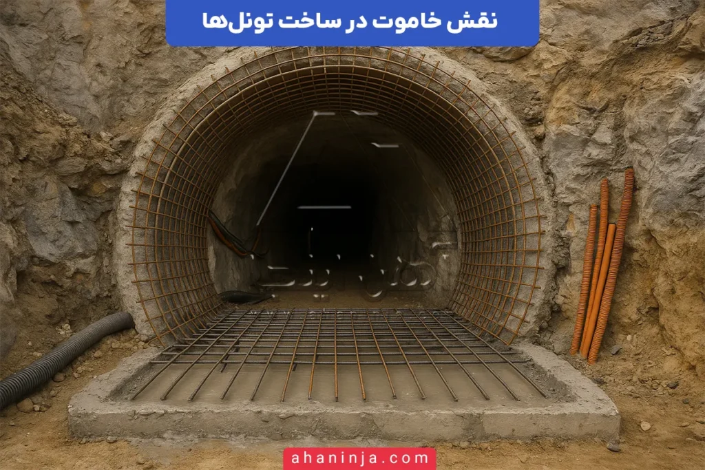 نقش خاموت در ساخت تونل‌ها