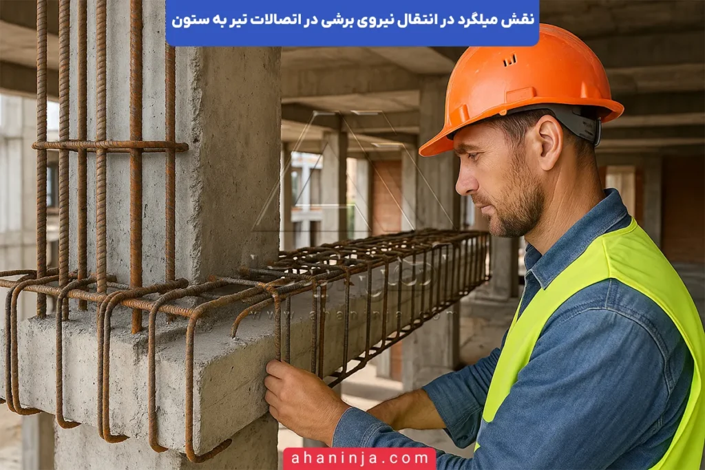نقش میلگرد در انتقال نیروی برشی