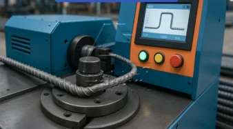 کنترل کیفیت خم‌کاری میلگرد با دستگاه CNC