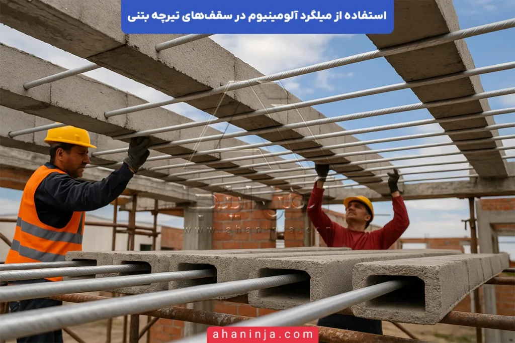استفاده از میلگرد آلومینیوم در سقف تیرچه