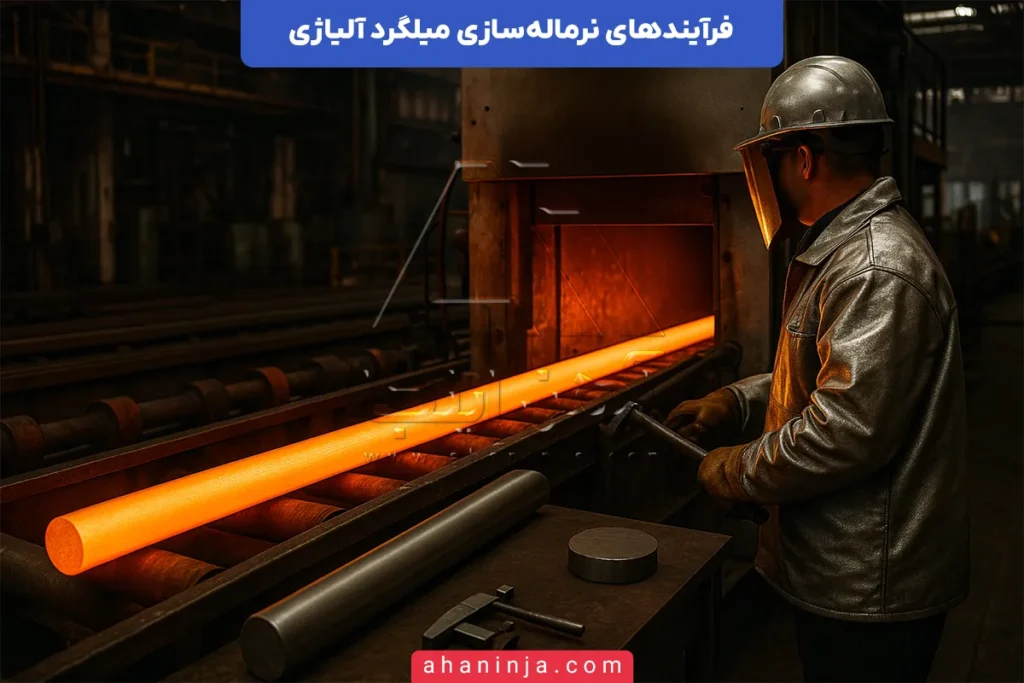نرماله‌سازی میلگرد آلیاژی